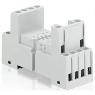 ABB 250V 16A Switching Current DIN Rail Relay Socket for CR-P Series PCB Relays 1SVR405651R1000 CR-M2SS
