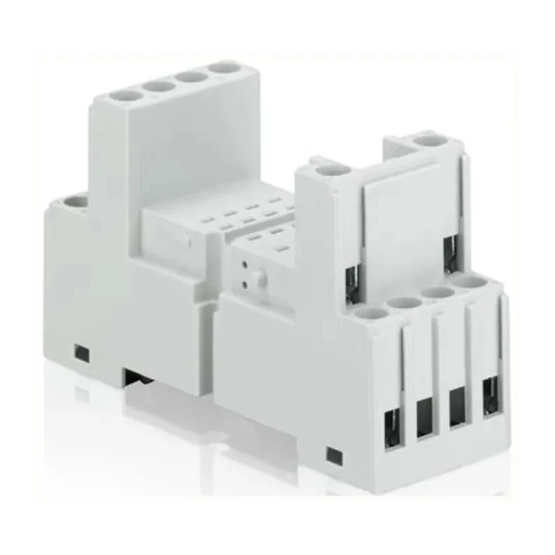 ABB 250V 16A Switching Current DIN Rail Relay Socket for CR-P Series PCB Relays 1SVR405651R1000 CR-M2SS