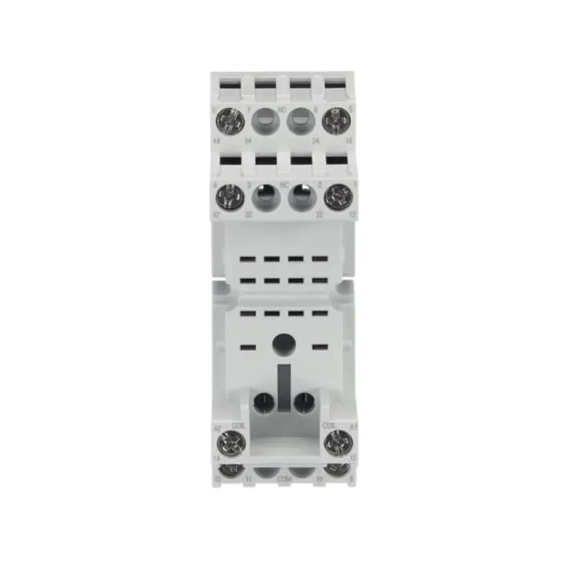 ABB 250V 16A Switching Current DIN Rail Relay Socket for CR-P Series PCB Relays 1SVR405651R1000 CR-M2SS