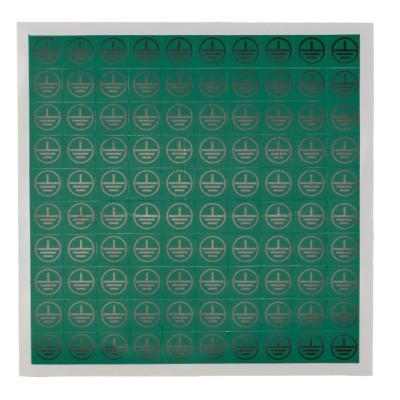 RS PRO Green Black Vinyl Safety Label Symbol Text 12.5 mm x 12.5 mm 776-0939