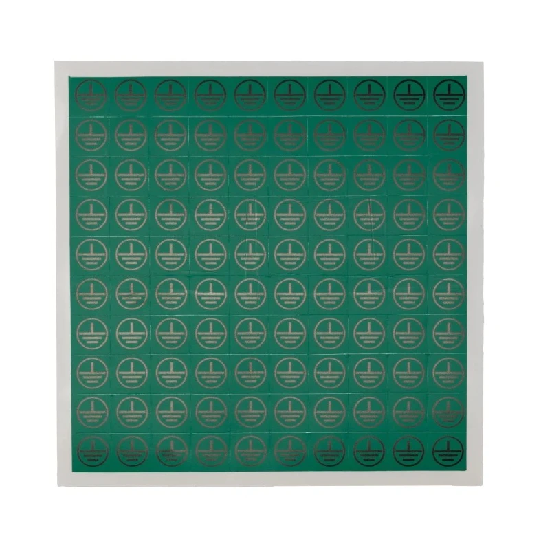 RS PRO Green Black Vinyl Safety Label Symbol Text 12.5 mm x 12.5 mm 776-0939