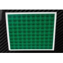 RS PRO Green Black Vinyl Safety Label Symbol Text 12.5 mm x 12.5 mm 776-0939