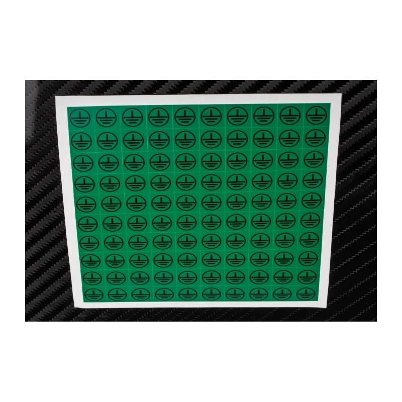 RS PRO Green Black Vinyl Safety Label Symbol Text 12.5 mm x 12.5 mm 776-0939
