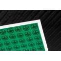 RS PRO Green Black Vinyl Safety Label Symbol Text 12.5 mm x 12.5 mm 776-0939