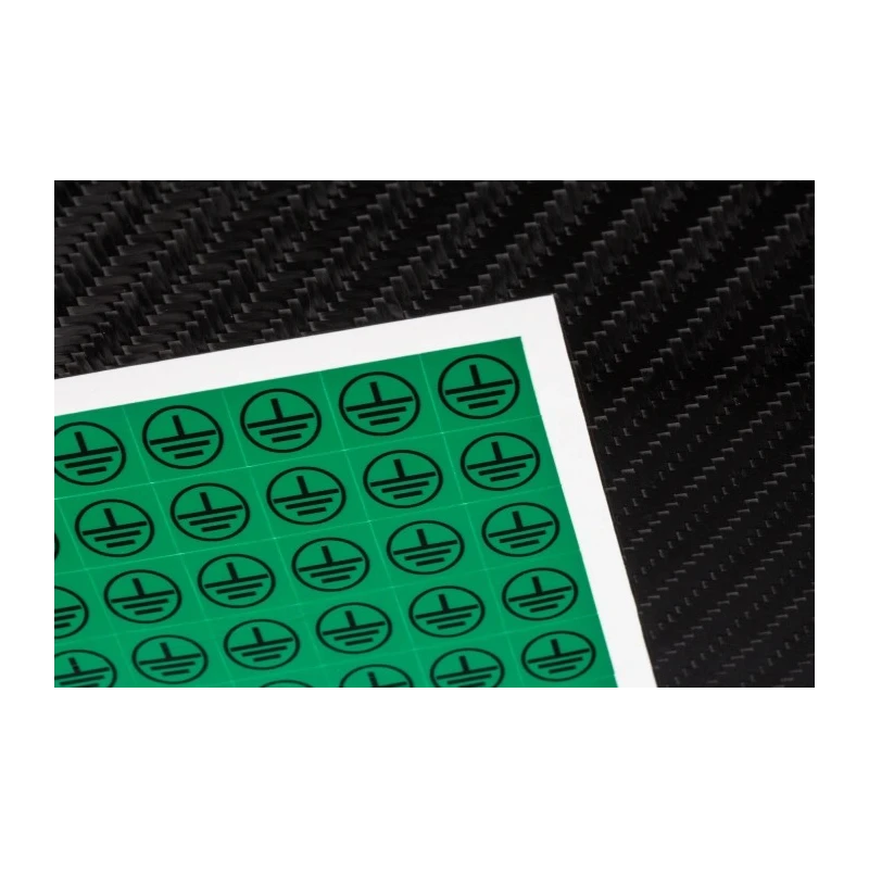 RS PRO Green Black Vinyl Safety Label Symbol Text 12.5 mm x 12.5 mm 776-0939