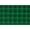 RS PRO Green Black Vinyl Safety Label Symbol Text 12.5 mm x 12.5 mm 776-0939
