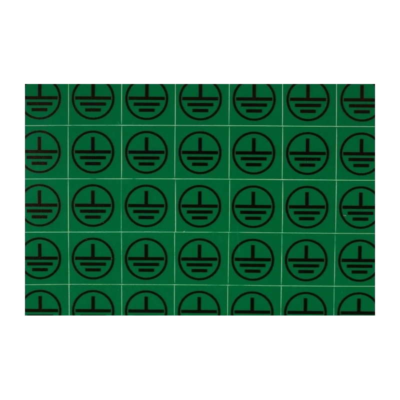 RS PRO Green Black Vinyl Safety Label Symbol Text 12.5 mm x 12.5 mm 776-0939