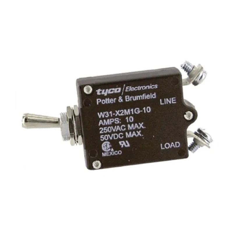 TE Connectivity Thermal Circuit Breaker 10A Current Rating 1-Pole Direct Mount W31-X2M1G-10