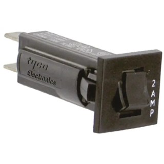 TE Connectivity Thermal Circuit Breaker 2A Current Rating 1-Pole Direct Mount W28-XQ1A-2