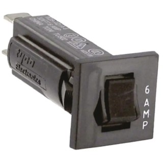 TE Connectivity Thermal Circuit Breaker W28-XQ1A-6 6A Current Rating 1-Pole Direct Mount, 240V AC, 50V DC
