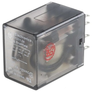 TE Connectivity Power Relay 24V dc Coil 3A Switching Current 4PDT KHAU-17D11-24