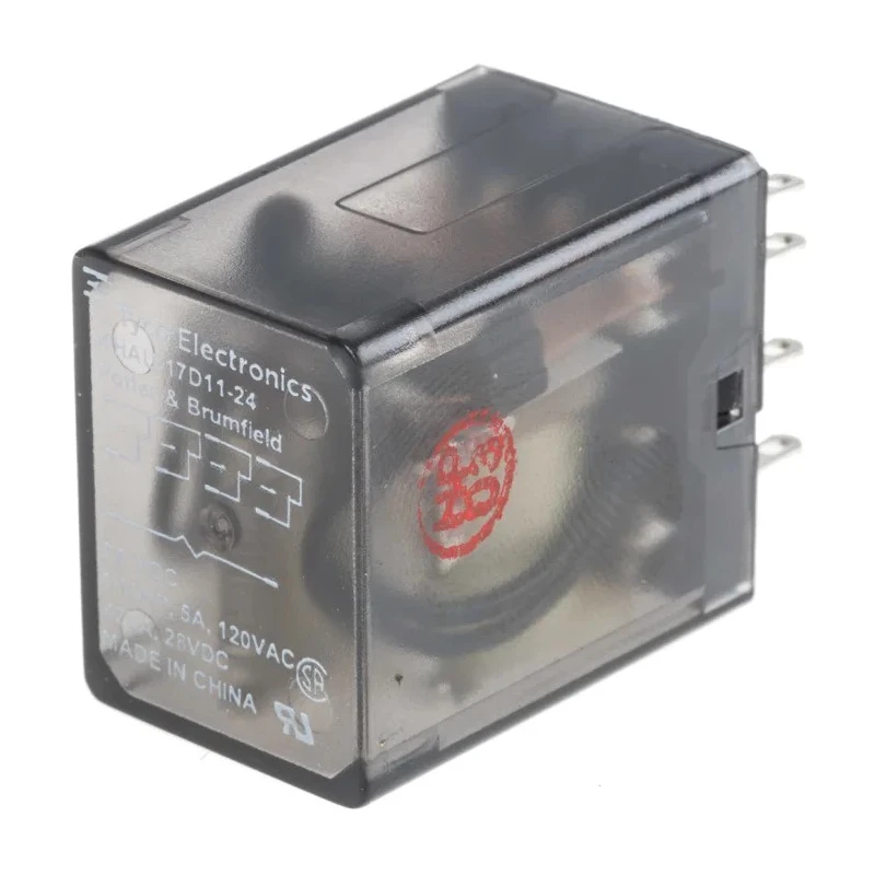 TE Connectivity Power Relay 24V dc Coil 3A Switching Current 4PDT KHAU-17D11-24