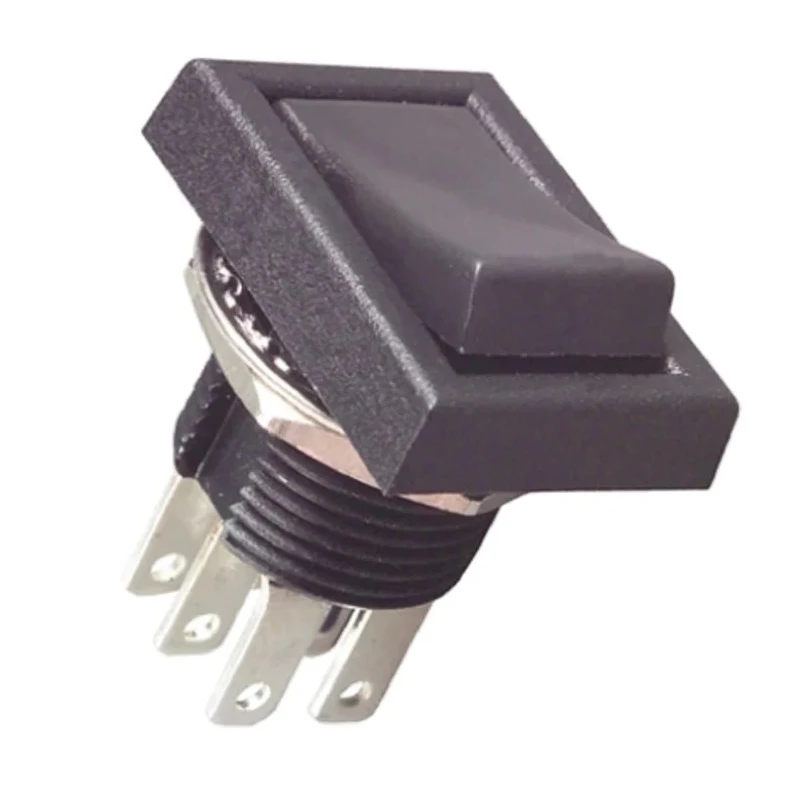 TE Connectivity DPDT On-On On-On Rocker Switch Panel 3A 125V AC 32V DC Black TRD23N10QC04