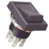 TE Connectivity DPDT On-On On-On Rocker Switch Panel 3A 125V AC 32V DC Black TRD23N10QC04
