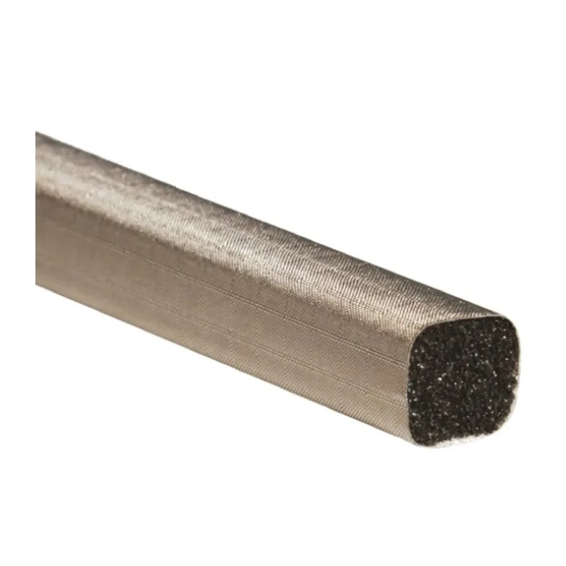 MTC Shielding Strip of Copper Nickel, Polyurethane with Tape 1 m x 12.7 mm x 12.7 mm DQU12,7x12,7NI-N5V0-1000