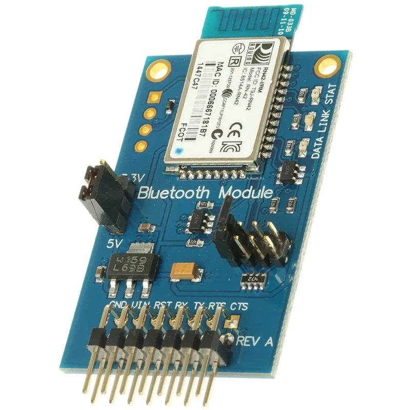 Parallax Inc RN-42 Bluetooth Module 2.4 GHz UART Serial Interface 59.18x29.46x11.43mm 30086