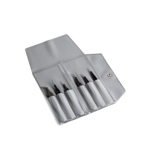 ideal-tek 120mm Stainless Steel Flat ESD Safe Tweezer 19.K6F.SA.NE