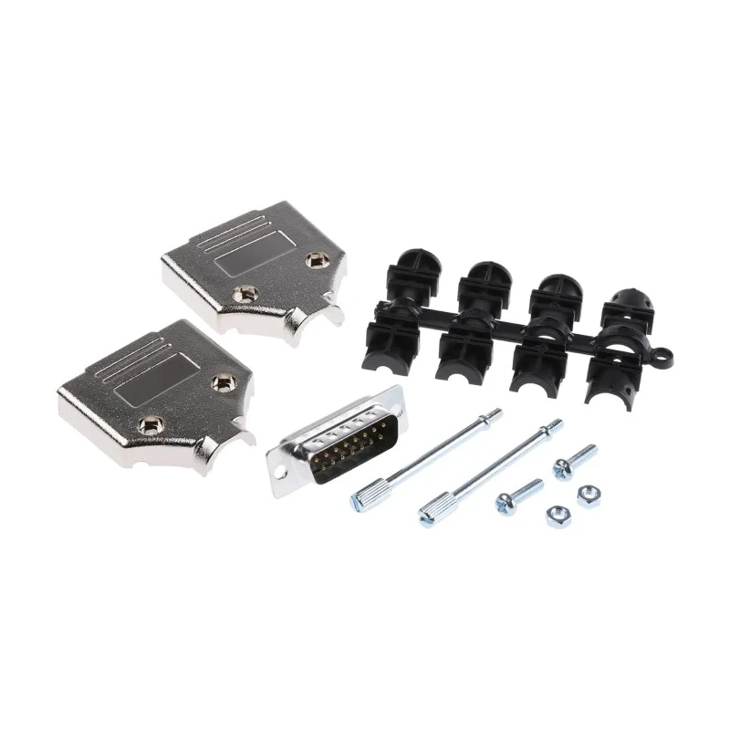 MH Connectors 15 Way Straight D-Sub Connector 250V 5A MHDTPK15-DB15P-K
