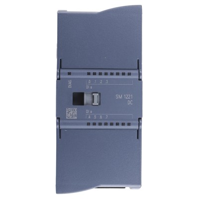 Siemens Digital PLC I/O Module 8 Digital Inputs, 24 V DC Supply, Compact 45x100x75mm Housing 6ES7221-1BF32-0XB0