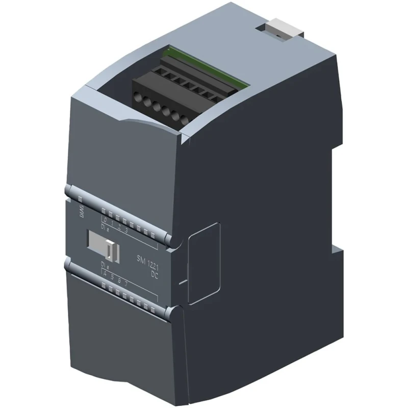 Siemens Digital PLC I/O Module 8 Digital Inputs, 24 V DC Supply, Compact 45x100x75mm Housing 6ES7221-1BF32-0XB0