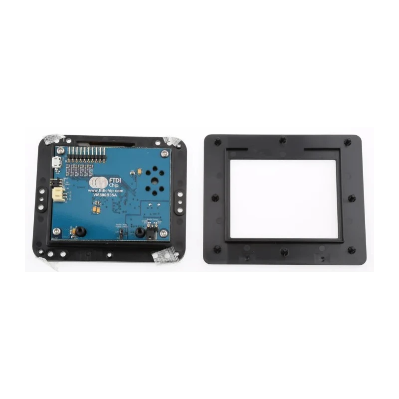 Bridgetek FT800 Basic EVE Resistive Touch Screen Evaluation Module 88.9 mm Diagonal Display Size with Black VM800B35A-BK