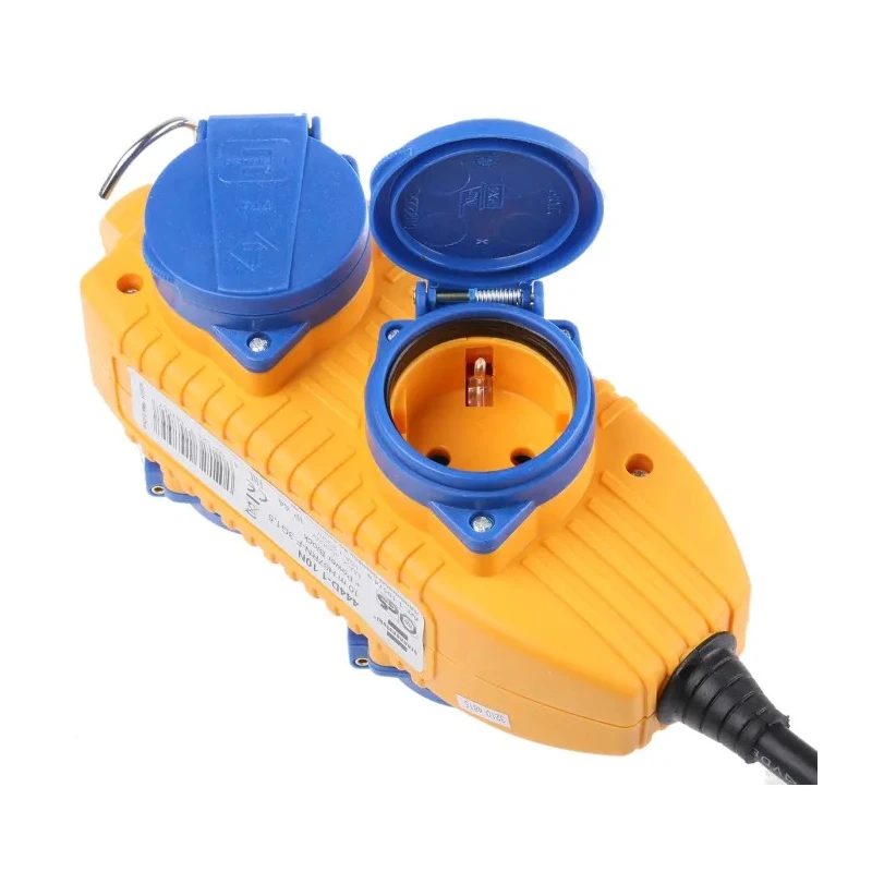 brennenstuhl Powerblock Water-Jet Protected Extension Lead 10 m 4 Socket Type F German Schuko 230V IP44 1151740010