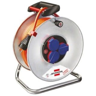 brennenstuhl 40 m 4 Socket Type E French Hose Reel Supersolid, 230V, IP44 1699844