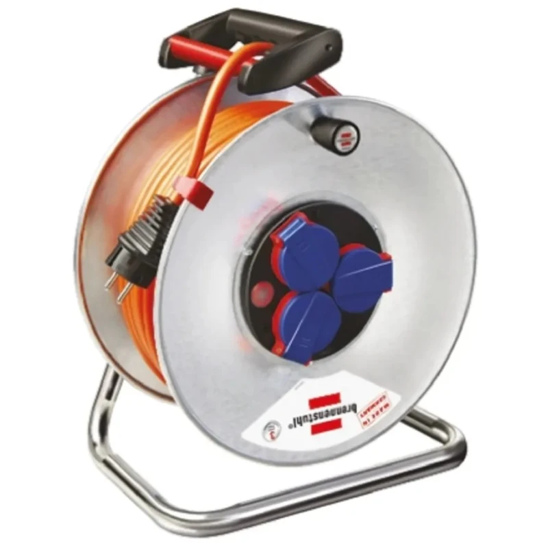 brennenstuhl 40 m 4 Socket Type E French Hose Reel Supersolid, 230V, IP44 1699844