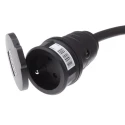 brennenstuhl Outdoor Extension Lead Kit 10m Cable Length 1 Socket Type E - French 230V IP44 16A 1666814