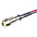 Marl 573 Series Yellow Panel Mount Indicator, 2.8V, 30mA, Lead Wire Termination, Recessed Bezel 573-511-04-40