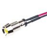 Marl 573 Series Yellow Panel Mount Indicator, 2.8V, 30mA, Lead Wire Termination, Recessed Bezel 573-511-04-40