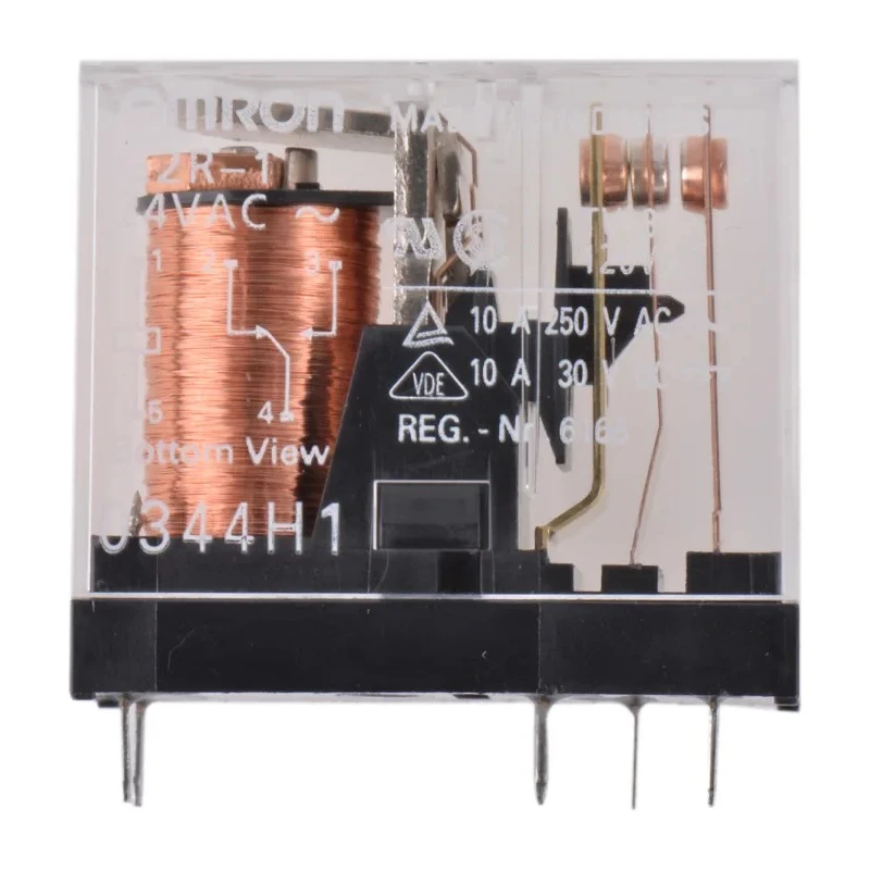 Omron Power Relay PCB Mount SPST 24V AC Coil 10A Switching Current G2R-1 AC24
