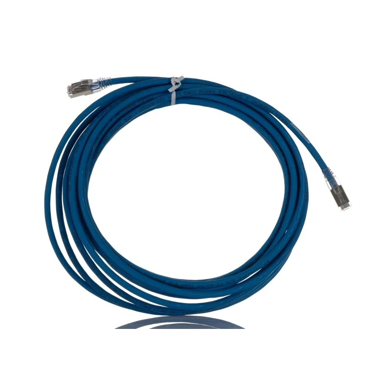 Molex CES Shielded Cat6 Ethernet Cable, Low Smoke Zero Halogen Jacket, Blue, 7 m, Terminated, 26 AWG Stranded Copper 