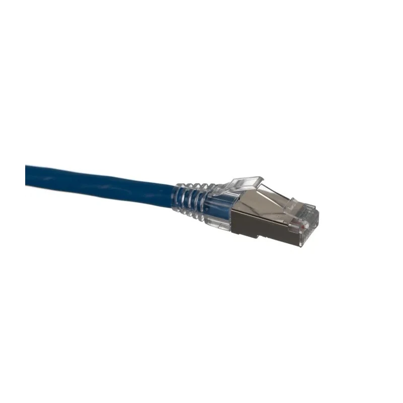 Molex CES Shielded Cat6 Ethernet Cable, Low Smoke Zero Halogen Jacket, Blue, 7 m, Terminated, 26 AWG Stranded Copper 