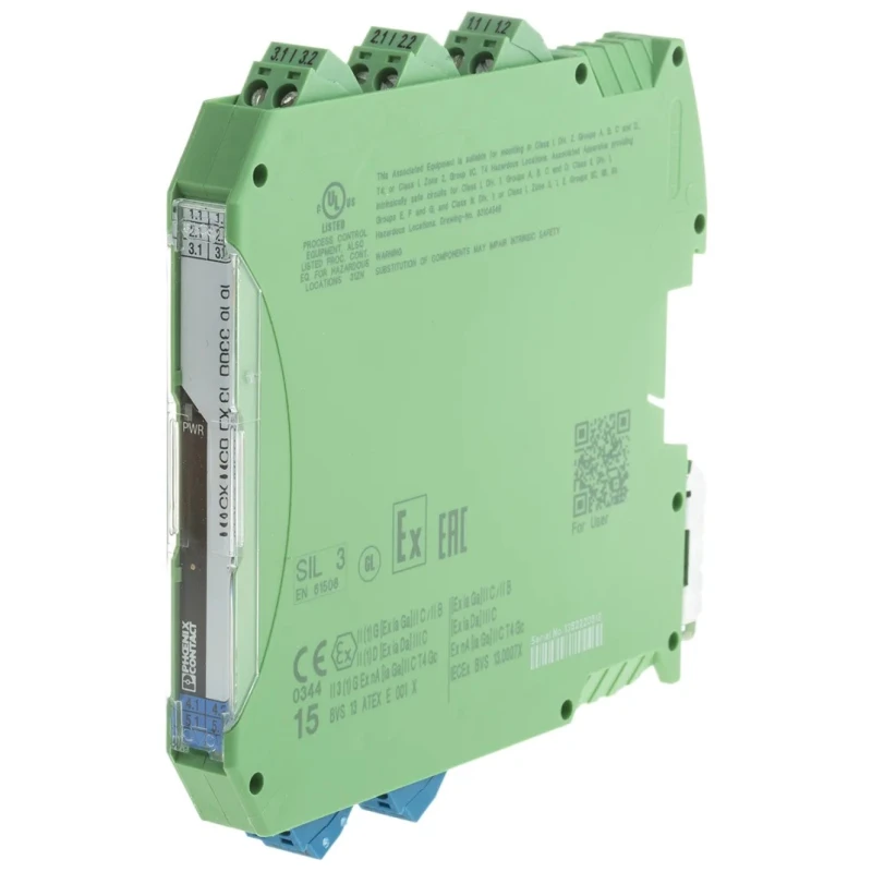 Phoenix Contact 2 Channel Galvanic Barrier, Analogue, ATEX, 24V DC, 20mA, DIN Rail Mount 2865382