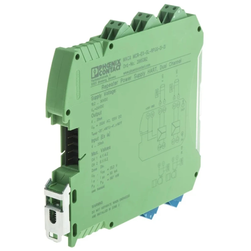 Phoenix Contact 2 Channel Galvanic Barrier, Analogue, ATEX, 24V DC, 20mA, DIN Rail Mount 2865382