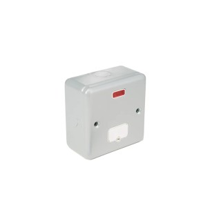 MK Electric 13A 1 Gang Fused Spur with Neon Indicator, Surface Mount, UK Standard K983ALM
