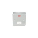 MK Electric 13A 1 Gang Fused Spur with Neon Indicator, Surface Mount, UK Standard K983ALM