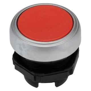 Lovato Electric Platinum Series Red Spring Return Push Button Head, 22 mm Cutout, IP69K, IP67, IP66 LPCB104