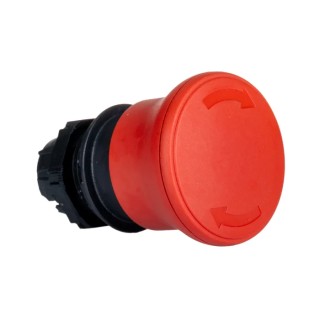 Lovato Electric Platinum Series Turn to Release Emergency Stop Push Button 22 mm Cutout IP66 IP67 IP69K LPCB6344