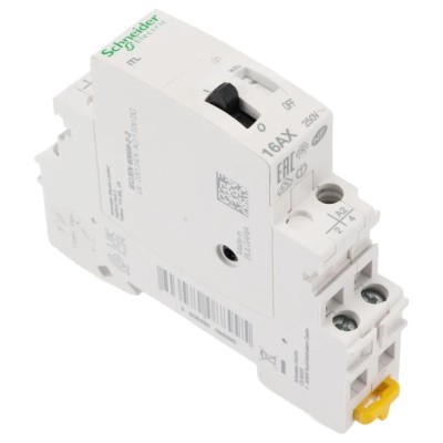 Schneider Electric DIN Rail Power Relay 230V AC Coil 240V AC Coil, 16A Switching Current, DPST, Acti9 iTL Series A9C30812
