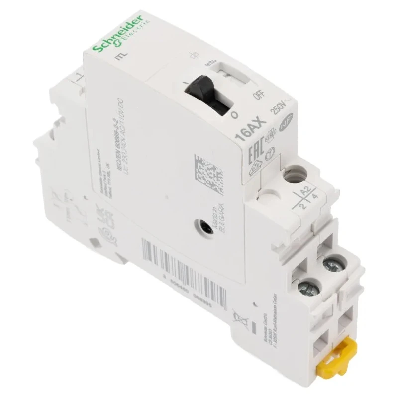 Schneider Electric DIN Rail Power Relay 230V AC Coil 240V AC Coil, 16A Switching Current, DPST, Acti9 iTL Series A9C30812