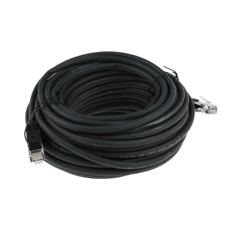 RS PRO Cat5e Ethernet Cable RJ45 Male to RJ45 Male 15 m Black Unshielded Low Smoke Zero Halogen 791-6983