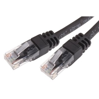 RS PRO Cat6 Ethernet Cable 25 m Black RJ45 Male to RJ45 Male U/UTP Low Smoke Zero Halogen 791-7078