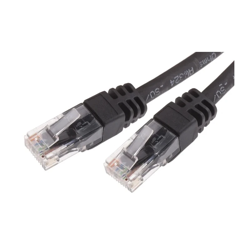 RS PRO Cat6 Ethernet Cable 25 m Black RJ45 Male to RJ45 Male U/UTP Low Smoke Zero Halogen 791-7078