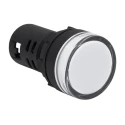 RS PRO Panel Mount White LED Pilot Light 22 mm Cutout 12 V ac/dc IP65 Round 791-8579