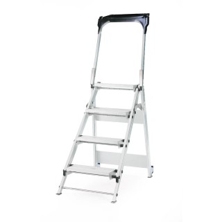RS Pro 4 Tread Aluminium Step Ladder 0.88m Platform Height 11kg 789-8510
