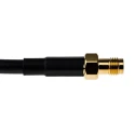 Mobilemark CA120/195 Series Coaxial Cable Female SMA to Female SMA 3 m 50 Ω Black PVC Jacket CA120