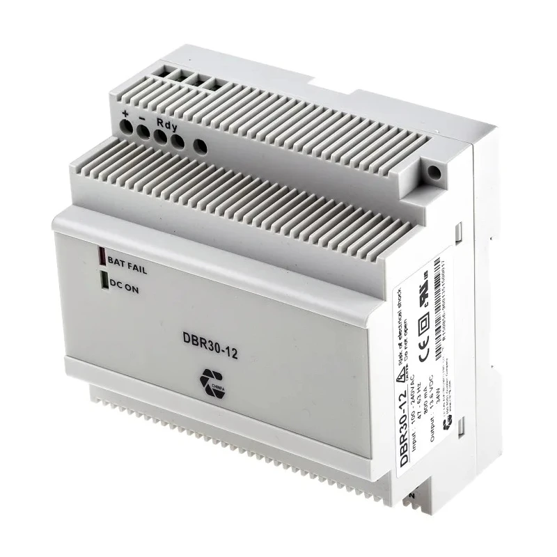 Chinfa DBR DIN Rail Battery Charger 27.2 V DC Lead Acid 4.5 A 68 W DBR30-12