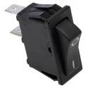 RS PRO SPST On-Off Rocker Switch Panel 20A 28V DC 250V AC Plastic Housing Black Actuator 793-2487